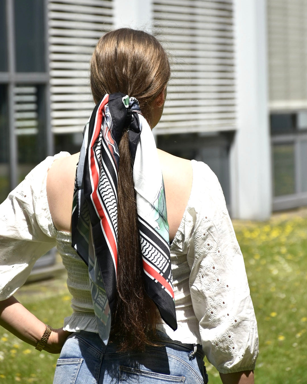 satin silk scarf bandana