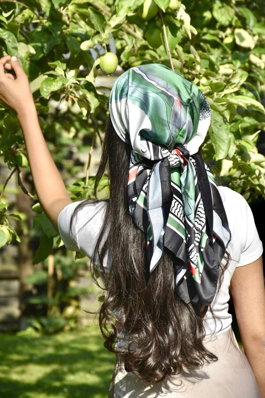 satin silk scarf bandana